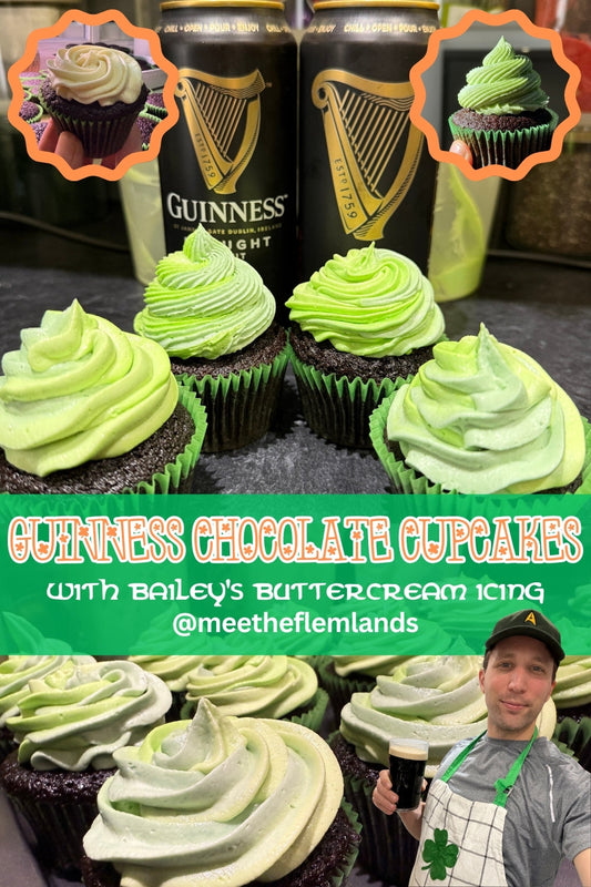 Recipe: Guinness Chocolate Cupcakes with Homemade Bailey’s Buttercream Frosting