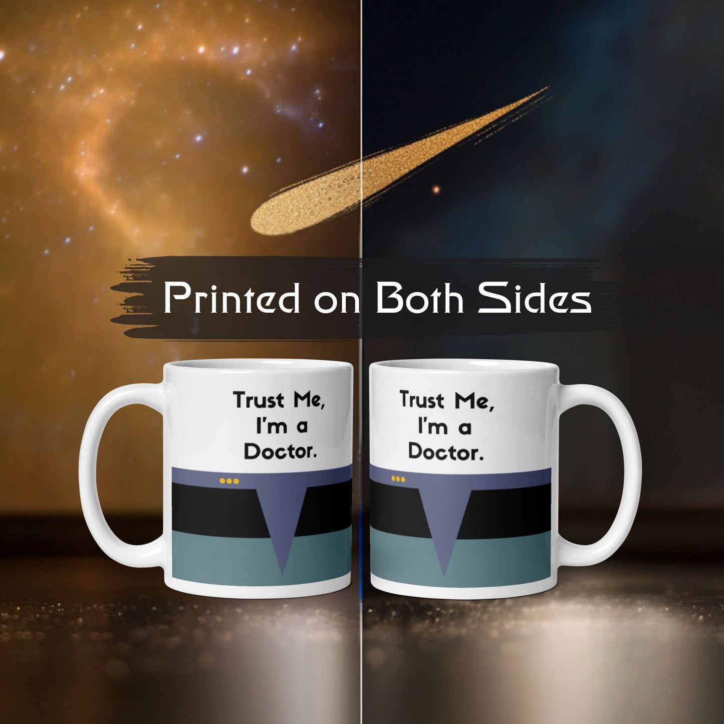 Dr. Crusher Starfleet coffee mug, TNG Chief Medical Officer mug, Trekkie gift for Star Trek fans