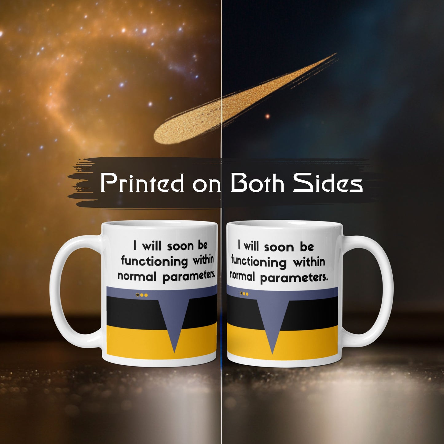 Sci-fi Data quote coffee mug, TNG-inspired coffee mug for Trekkies, Starfleet Operations Division mug for Data fans