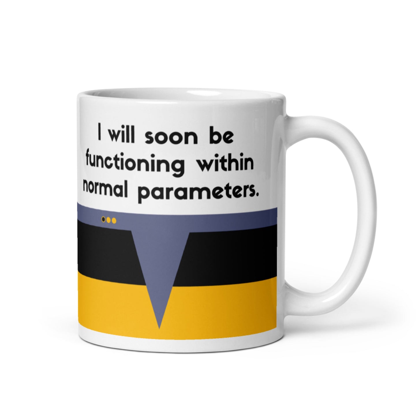 Sci-fi Data quote coffee mug, TNG-inspired coffee mug for Trekkies, Starfleet Operations Division mug for Data fans