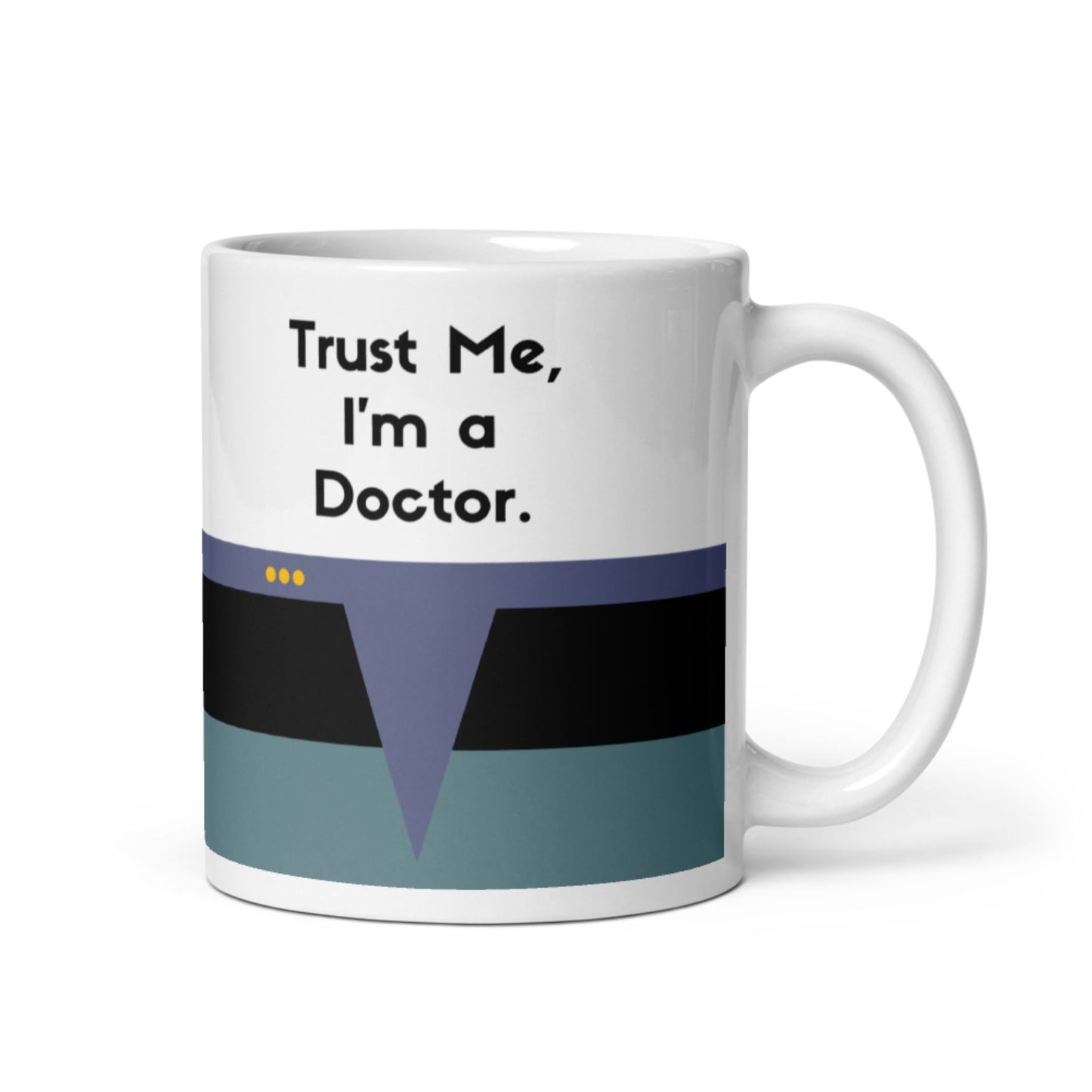 Dr. Crusher Starfleet coffee mug, TNG Chief Medical Officer mug, Trekkie gift for Star Trek fans