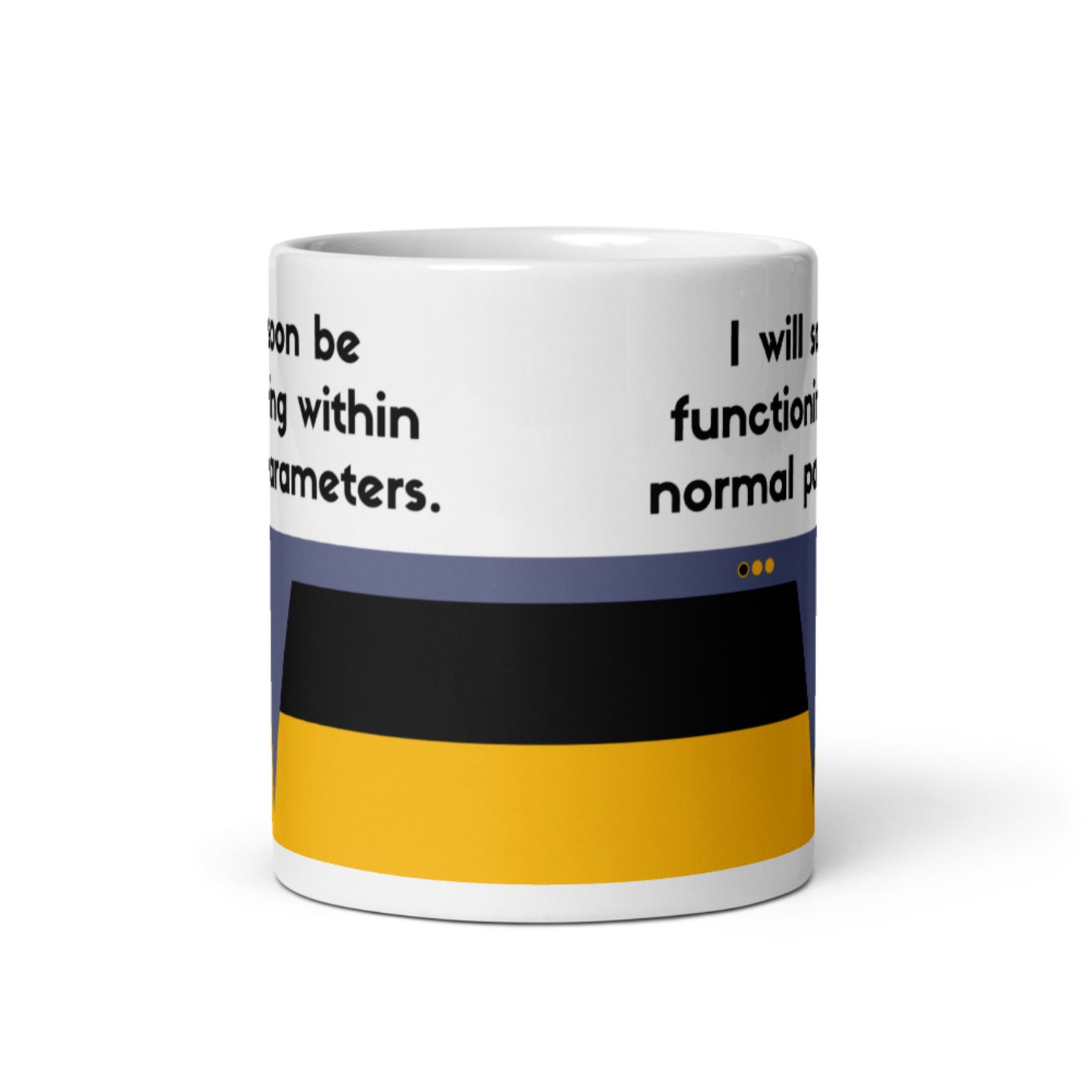 Sci-fi Data quote coffee mug, TNG-inspired coffee mug for Trekkies, Starfleet Operations Division mug for Data fans