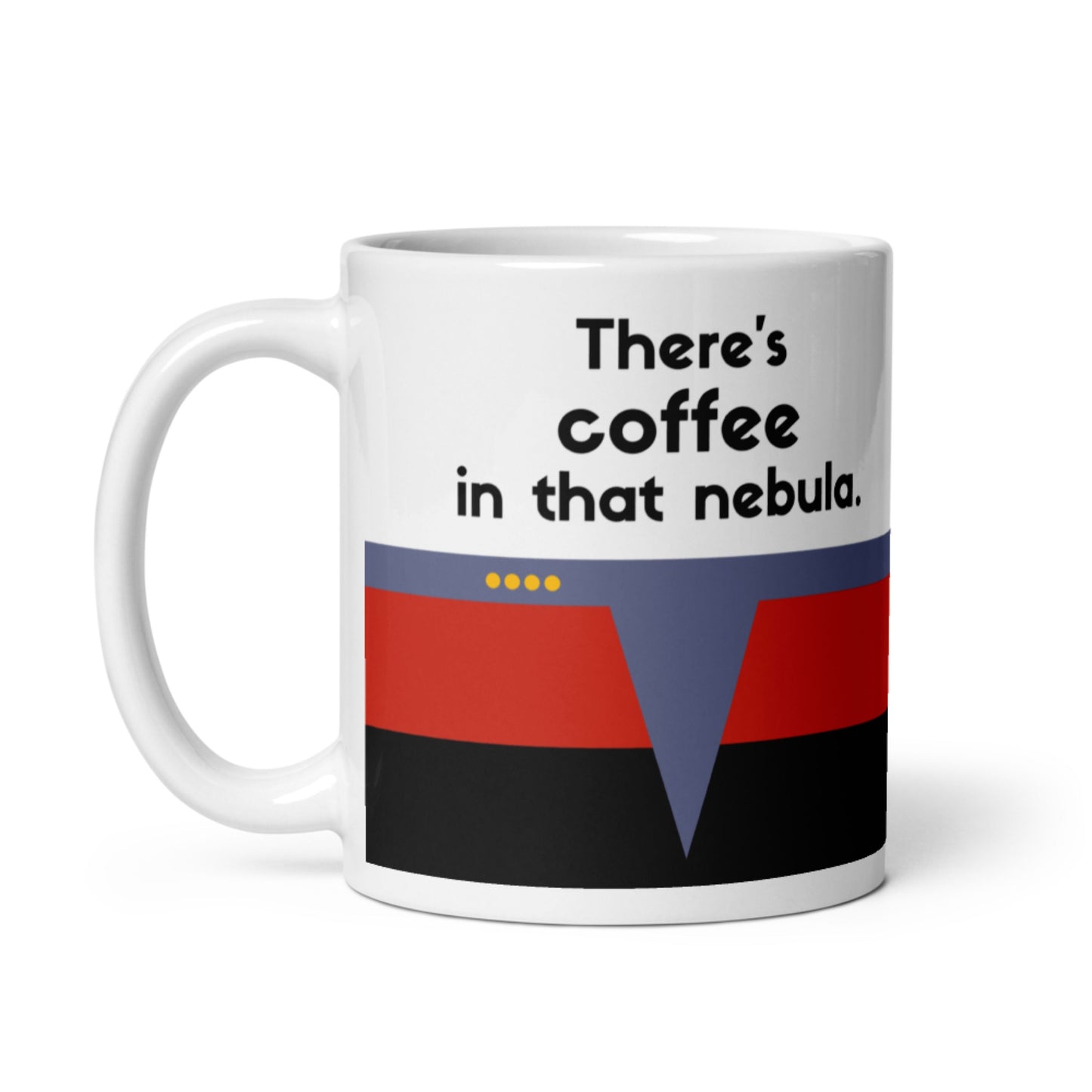 Captain Janeway coffee mug for Star Trek fans, Janeway coffee nebula phrase mug, durable Star Trek Voyager ceramic