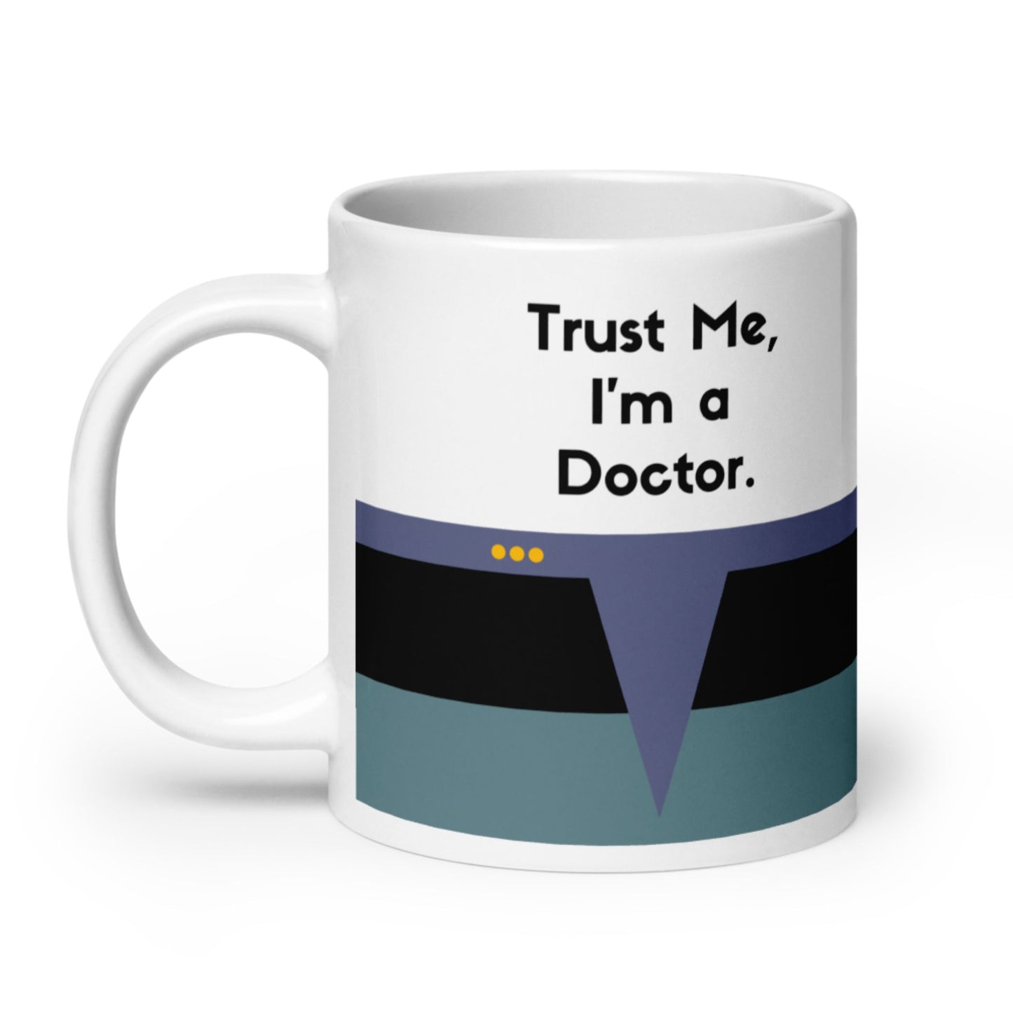 Dr. Crusher Starfleet coffee mug, TNG Chief Medical Officer mug, Trekkie gift for Star Trek fans