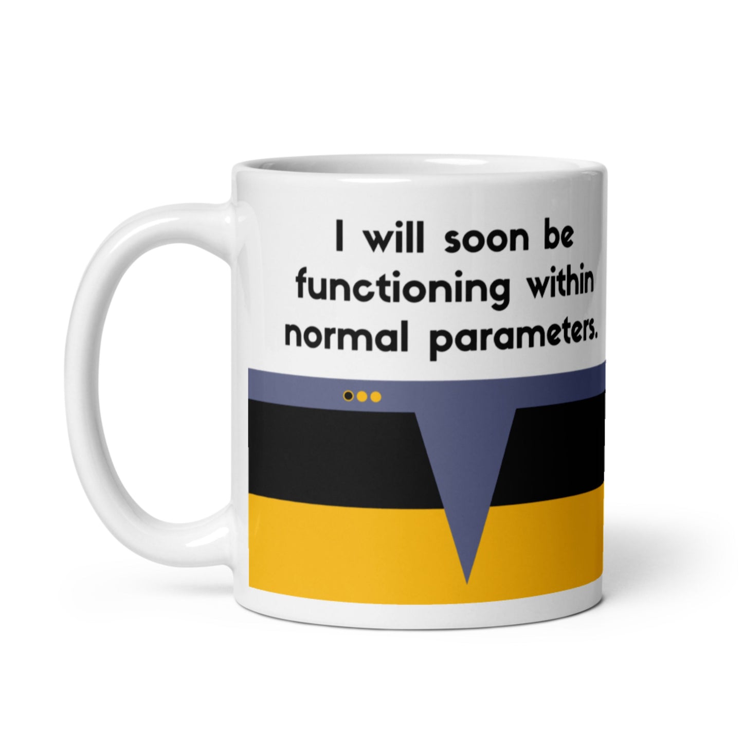 Sci-fi Data quote coffee mug, TNG-inspired coffee mug for Trekkies, Starfleet Operations Division mug for Data fans