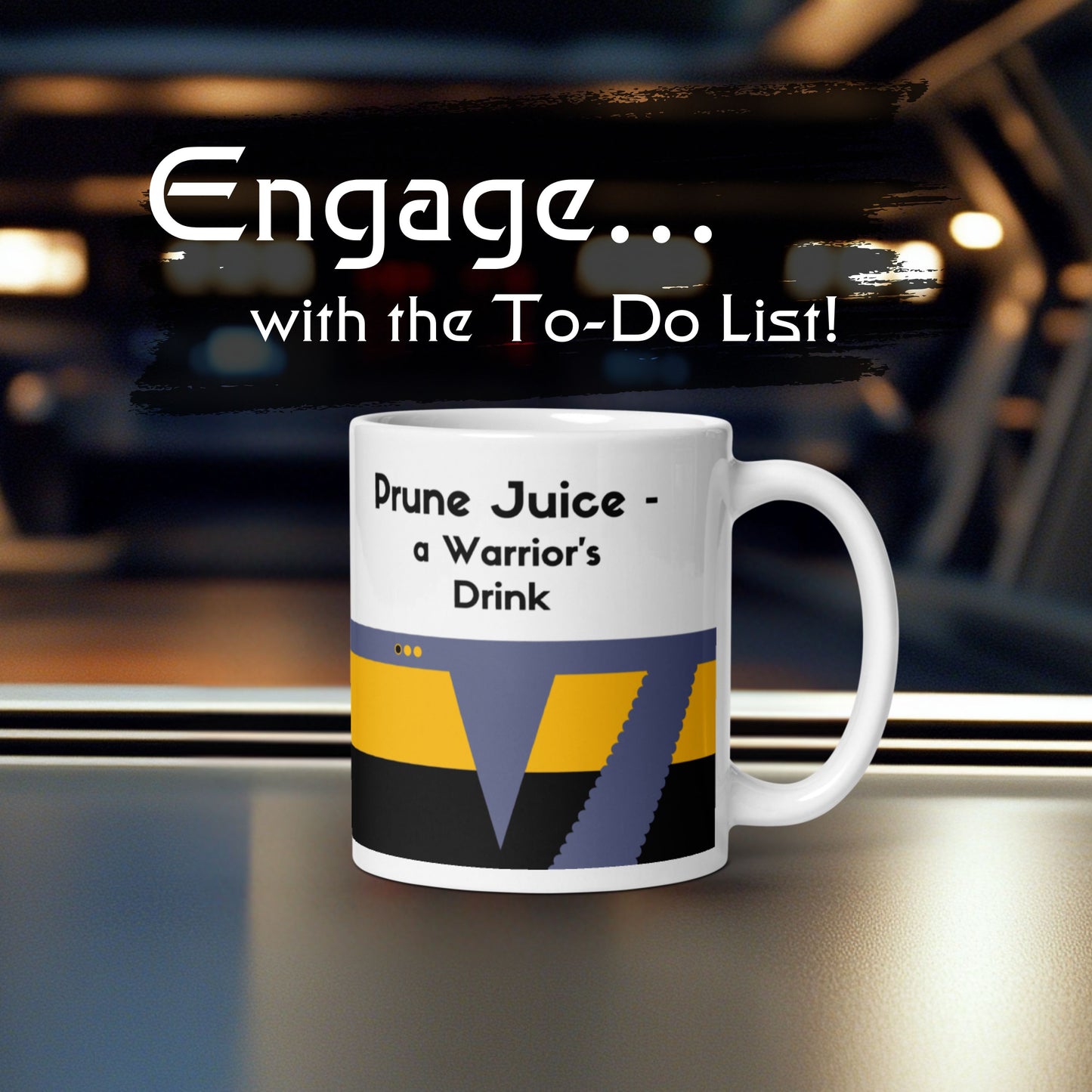 Klingon warrior drink coffee mug, Worf-inspired Trekkie gift, unconventional drink for Starfleet fans