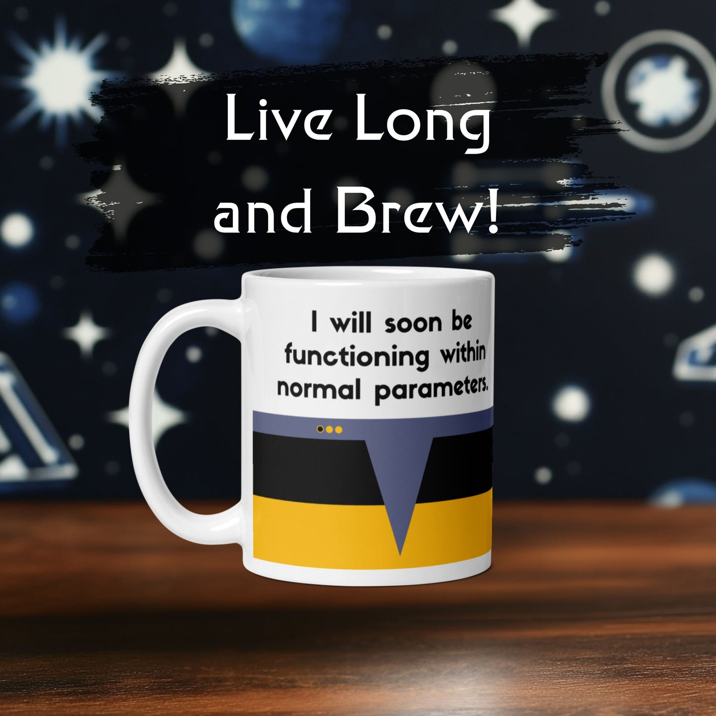 Sci-fi Data quote coffee mug, TNG-inspired coffee mug for Trekkies, Starfleet Operations Division mug for Data fans