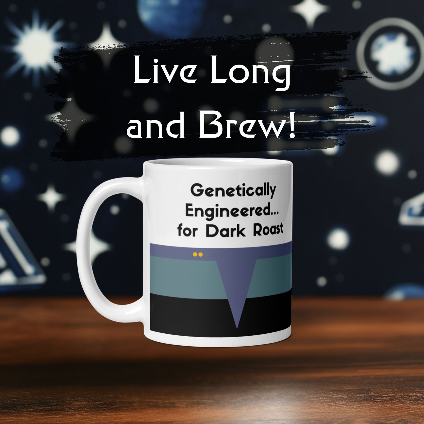 Dr. Bashir-inspired coffee mug for Trekkies, DS9 Lieutenant Science Division coffee mug, Trekkie gift for coffee enthusiasts