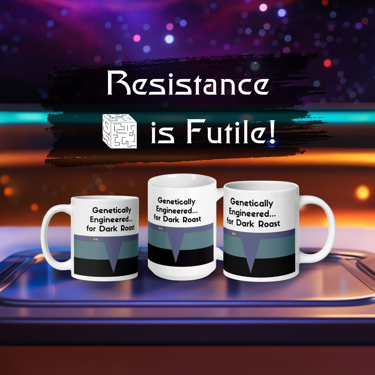 Dr. Bashir-inspired coffee mug for Trekkies, DS9 Lieutenant Science Division coffee mug, Trekkie gift for coffee enthusiasts