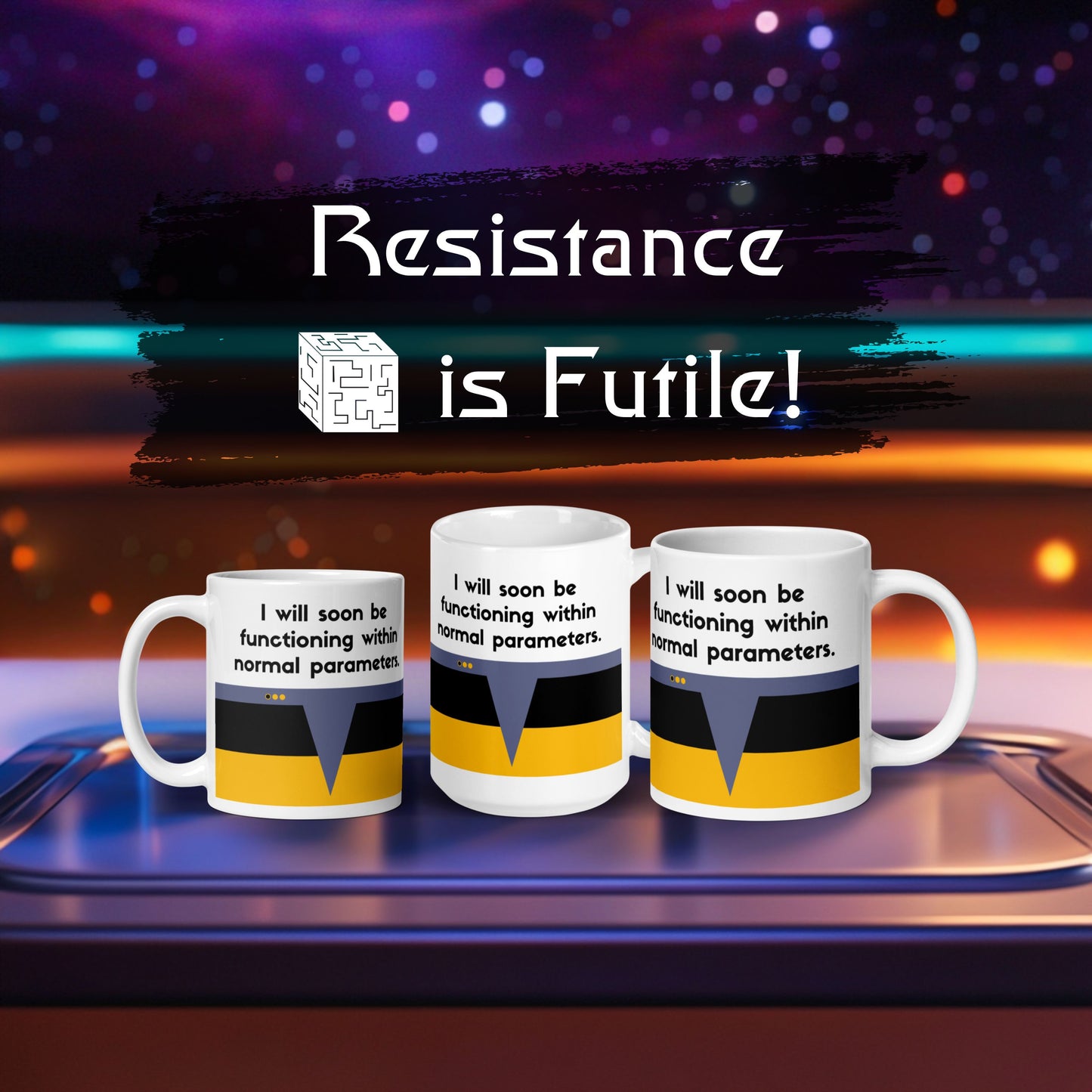 Sci-fi Data quote coffee mug, TNG-inspired coffee mug for Trekkies, Starfleet Operations Division mug for Data fans