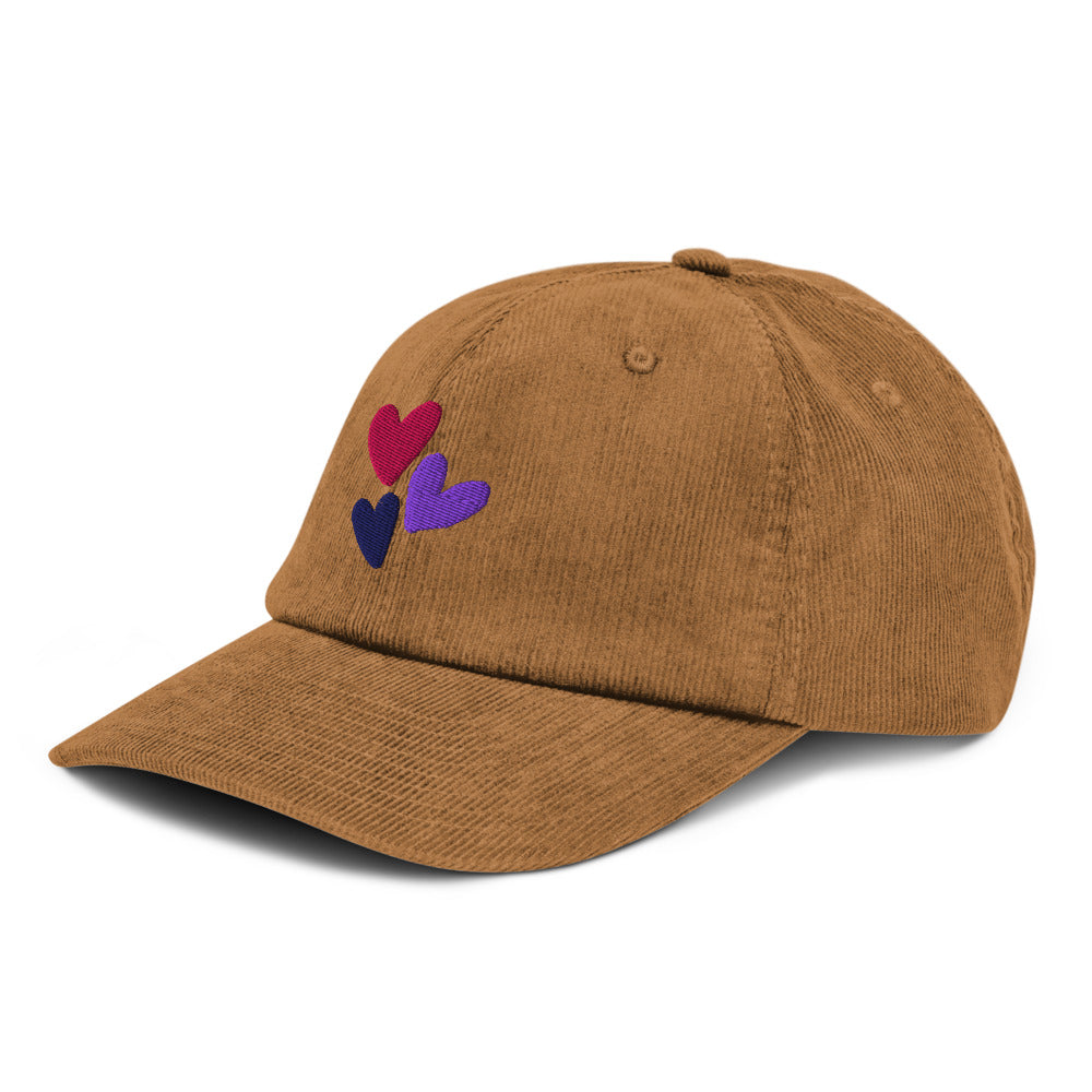 Playful heart design hat for casual wear