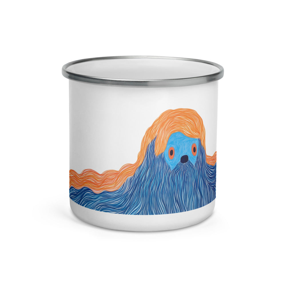 Colorful enamel mug perfect for gifts