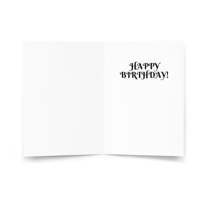 Adorable cactus-themed birthday card showcasing a minimalist line art design, featuring a playful pun and vibrant colors, ideal for friends who love quirky and unique gifts.