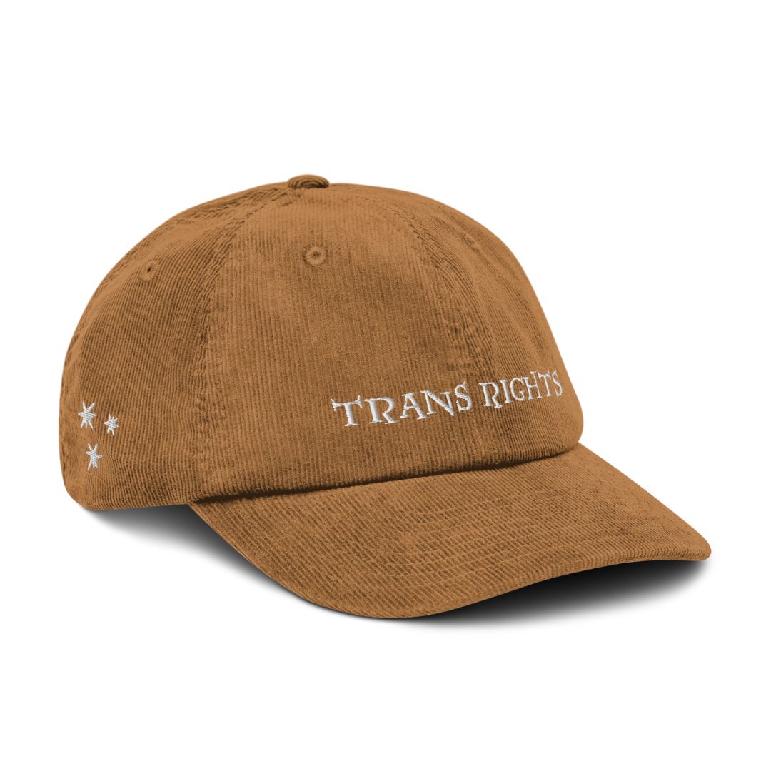 "Trans Rights" – Embroidered Hat for Book Lovers