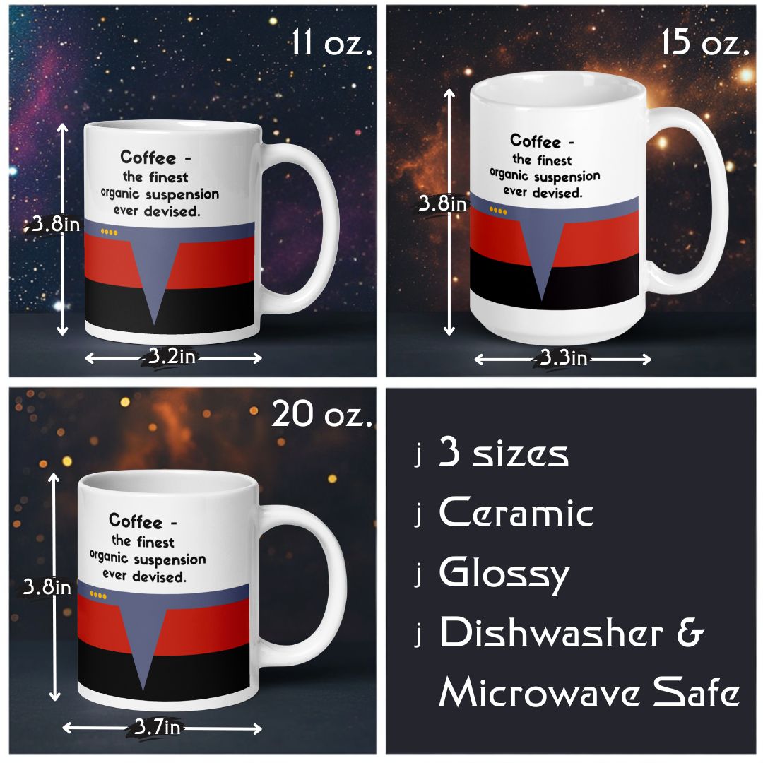 Janeway "Finest Organic Suspension" Coffee Mug - Star Trek: Voyager