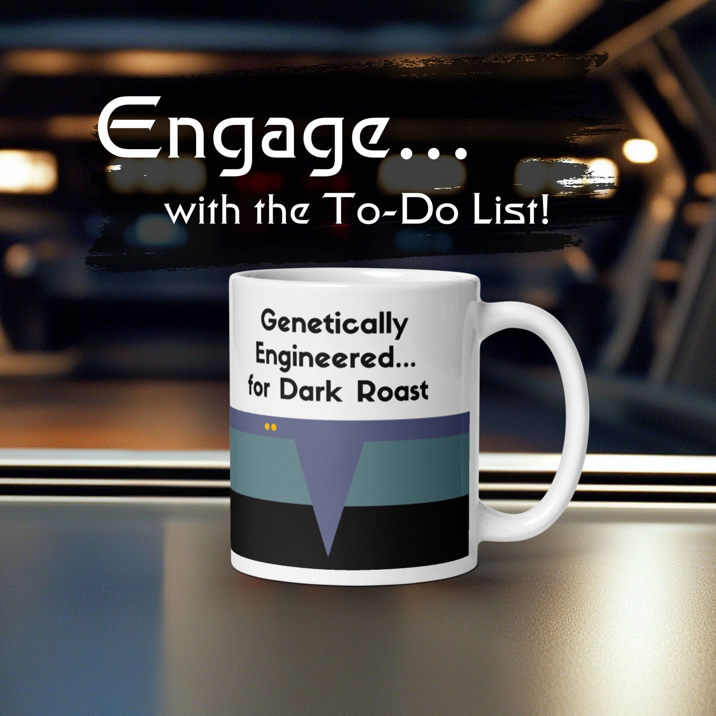 Dr. Bashir-inspired coffee mug for Trekkies, DS9 Lieutenant Science Division coffee mug, Trekkie gift for coffee enthusiasts
